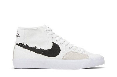 Nike Blazer Court Mid Premium SB 'White Black' DM8553-100 Men's Shoes