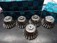 PFERD (5) New 2-3/4" Knot Wire Cup Brush with M10X1.25 Arbor Hole (c)