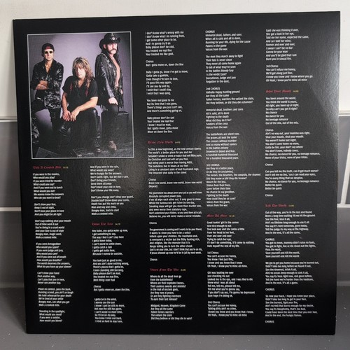 MOTORHEAD - HAMMERED 2022 YELLOW/ BLACK SPLATTER VINYL LP BMGCAT370LPX EX/VG+ - Foto 7 di 11