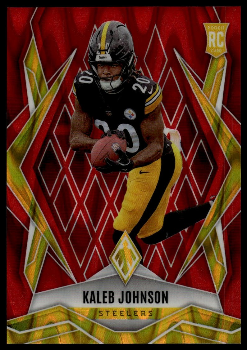 2025 Panini Phoenix Kaleb Johnson #182 Red Seismic 53/99