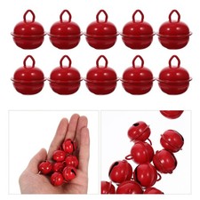 20Pcs Metal Small Bells Red Wear Resistant DIY Bells for Christmas Decor