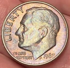 1967-P Roosevelt Dime Beautiful Brilliant Rainbow/Toned Coin  #26