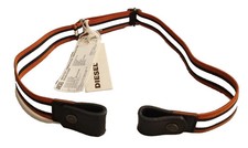 DIESEL Damen Stretchgürtel BLOGOS Elastisch Leder Metall Jeans Gürtel