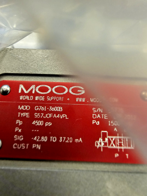 #ad MOOG G761 3600B Flow Control Servo Valve 2 Stage 4500PSI 16.5GPM Size 4 15OOPSI $1995.95