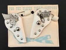 Vintage Leather Diaper Pins   Large