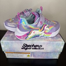 Girl's Shoes SKECHERS KIDS Lavender Unicorn Chaser 302298L Little Kid/Big Kid 