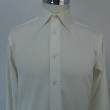 Brioni Dress Shirt 40/15.75 Men's French Cuff Italian Made White Brunico Reg fit