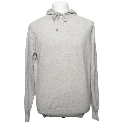 Max Tonso, Kapuzenpullover, Größe: L, Grau, Kaschmir, Einfarbig, Herren #tZH