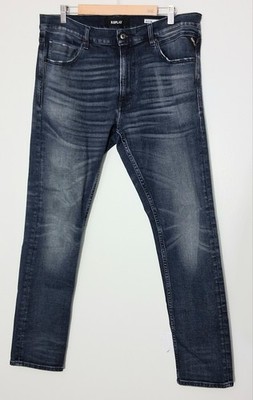 Replay Jeans Men's Size 36x32 Mickym Dark Wash Slim Tapered Fit Pre-owned 