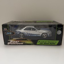 1/18 The Fast and the Furious 2001 NISSAN SKYLINE SILVER×BLUE 15507