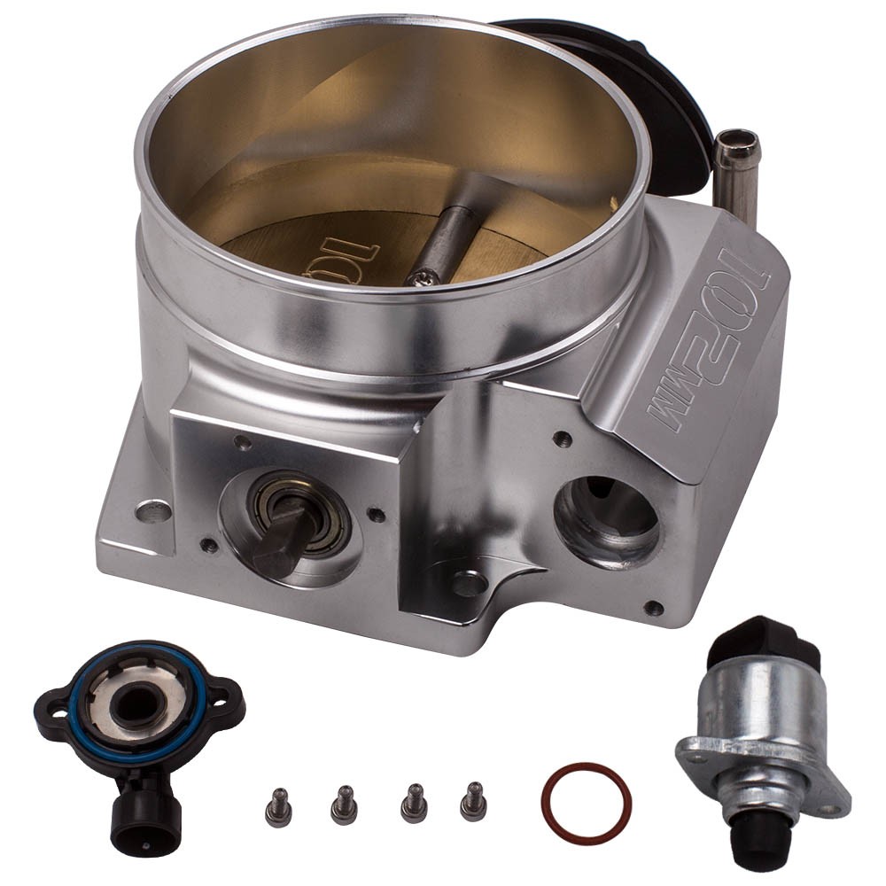 102mm Throttle Body+TPS IAC Throttle Position Sensor For GMC  LSX LS LS1 LS2 LS3