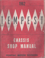 1962 Pontiac Tempest Chassis Shop Manual S-6204 T Mn1837