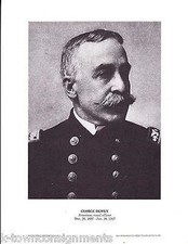 George Dewey American Naval Officer Vintage Portrait Gallery Poster Print