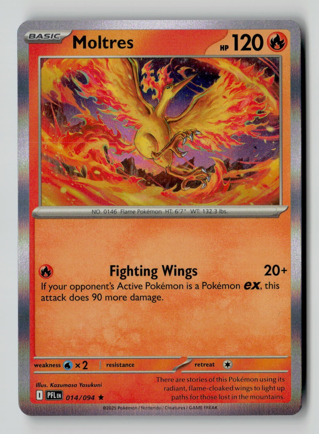 Moltres Holo Rare ME02: Phantasmal Flames 014/094 NM
