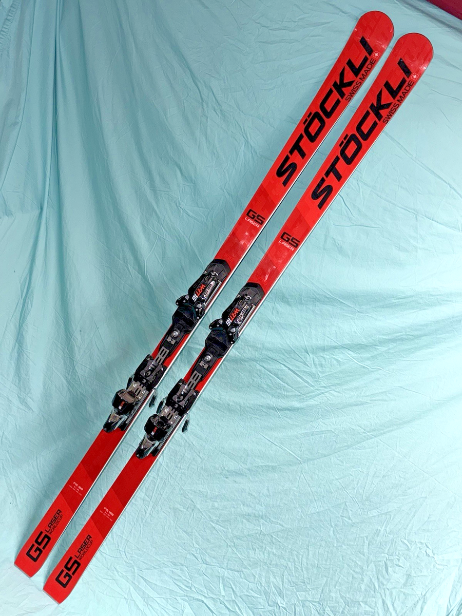 🔥 Stockli LASER GS FIS 188cm World Cup Race SKIS w/ Salomon WRT