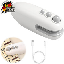 Mini Beutelverschließer 2-in-1 Folienschweißgerät für Lebensmittel, tragbar, wei