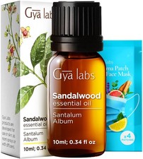 Gya Labs Sandalwood Essential Oil 0.34 Fl Oz for Hair, Skin, Diffuser, Arom...