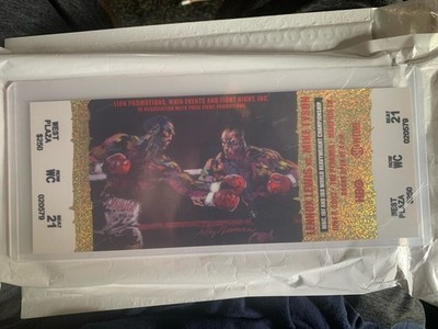 2002 Mike Tyson vs Lennox Lewis World Championship Boxing Fight Ticket