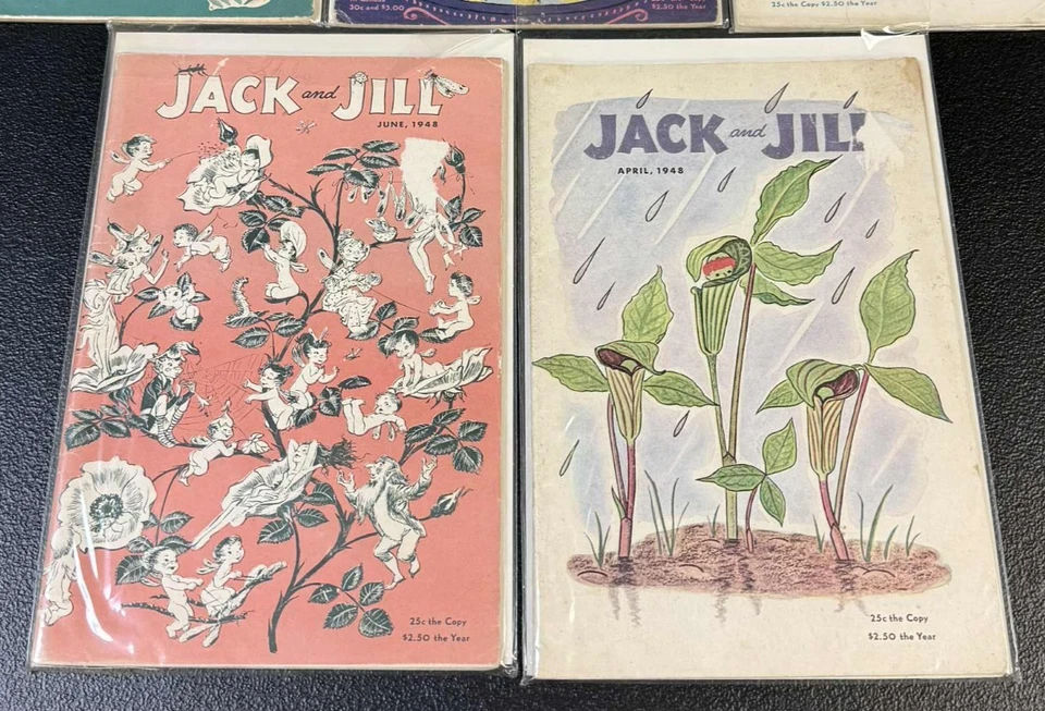 Vintage Jack And Jill Magazine Lot of 12 Issues, 1944, 1947, 1948 Curtis Publish - Image 3 of 3