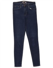 Levi's Womens 720 High Rise Super Skinny Jeans W28 L29 Navy Blue Cotton BK05