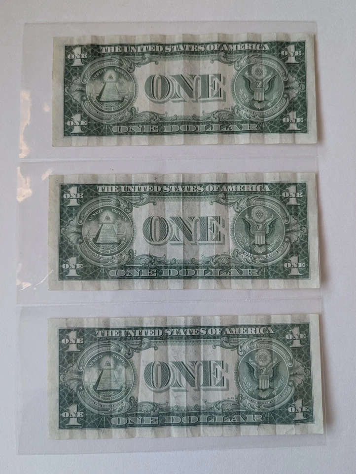 US Three Dollars, 1935-F, Silver Certificates, No Motto - Image 2 of 2