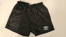 Umbro Shorts Youth Checkerboard Pattern Black Size XXS