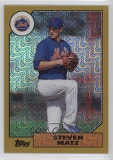 2017 Topps Silver Pack 1987 Design Chrome Gold 31/50 Steven Matz #87-SMZ 2y5