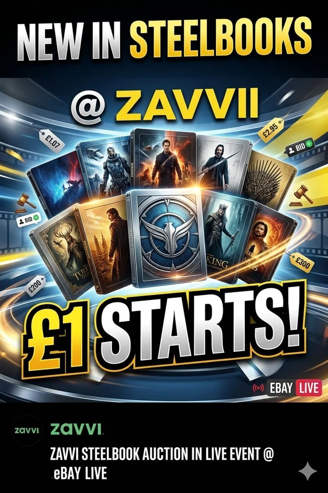 New In Steelbooks @ Zavvi! £1 Starts!