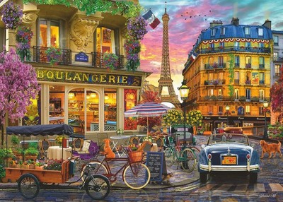 Ravensburger Paris in the Dawn 1000-Piece Jigsaw Puzzle New/Complete
