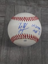 RYAN RITTER AUTOGRAPHED BASEBALL ON USED MINOR LEAGUE BALL. ROCKIES. INSCRIBED.