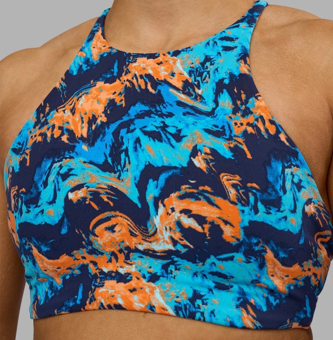 Sujetador deportivo AMRAP cuello alto - Nuevo con etiquetas - Entrena - Mediano - Acolchado extraíble, Lsko