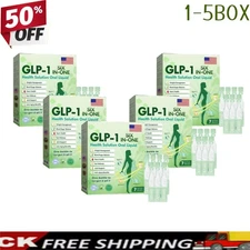 GLP-1 Six-in-One Health Solution Oral Liquld One Bottle to Target It All 1-5 Box