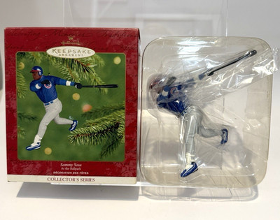 Hallmark 2001 Ornament Sammy Sosa Chicago Cubs 6th in At the Ballpark Series NIB