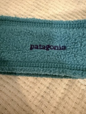 Patagonia Teal Headband  Hairband Unisex One Size Fleece Workout Logo Ear Warmer