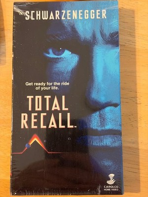 Total Recall VHS Video Tape NEW Factory Sealed Arnold Schwarzenegger Sharon Ston