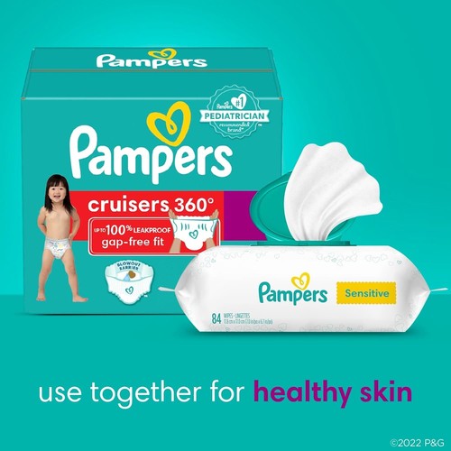 Pampers Diapers - Cruisers 360 - Size 5, 128 Count, Babyproof 100% Leakproof - Picture 9 of 10