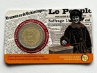 S4-ET-28)) Belgien 2 Euro 2023 BU , Coincard, Frauenwahlrecht