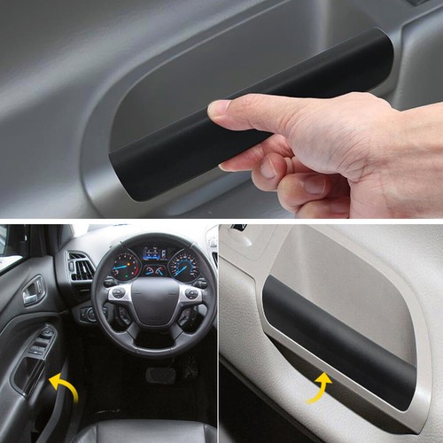 2pcs For Escape Ford 13-19 Front Left Right Door Handle Grab Molding Trim Black - Picture 9 of 9