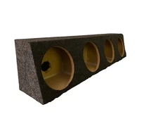 Sound Bar 8”  4-Hole  Sealed Truck Box Enclosure Box- Gray