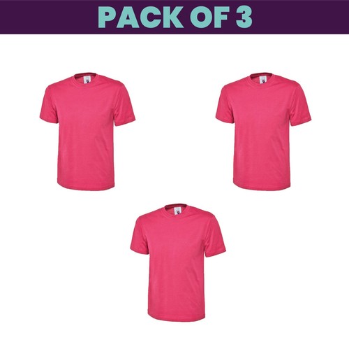 Pack 5 & 3 Uneek Classic T-Shirt Plain Casual Wear stag do hen Unisex UC301 - Picture 7 of 24