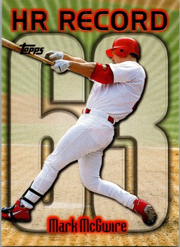 1998 Topps #220 "HR RECORD" Mark McGwire Cardinals Record Breaker #63