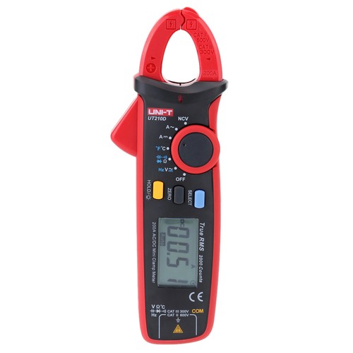 UT210D Mini Digital Clamp Multimeter 200A C/F Temperature Tester - Picture 4 of 6