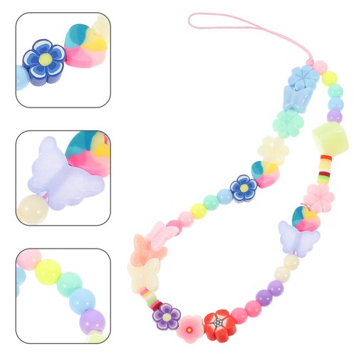 Butterfly Beads Polymer Clay Flowers Phone Strap Charm Case Charms - 第 9/12 張圖片