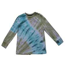 Art Class Teal Tye Dye Big Kids Long Sleeve T-Shirt - NWT