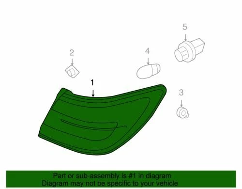 Lámpara trasera base OEM NUEVA 2006-2009 Ford Lincoln Sedán MKZ Zephyr 6H6Z-13405-B Foto 2 de 2