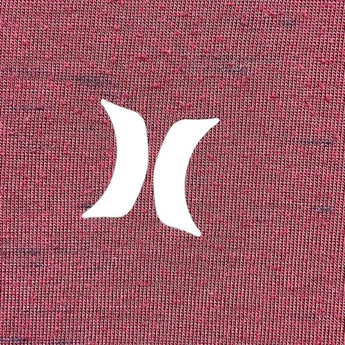 Hurley Teens T-Shirt Red Knit Short Sleeve V-Neck Logo Pullover Size XL - Picture 5 of 11