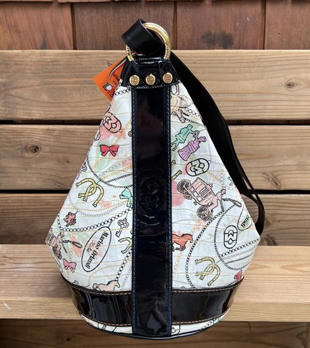 Neu, Marino Orlandi Italienische Leder Sling Schulter Crossbody Rucksack - Bild 2 von 10