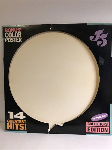 Micheal Jackson & Jackson 5/14 Grst Hits-Vinyl LP Picture Disc & Poster VGC+ E1 - Picture 2 of 8