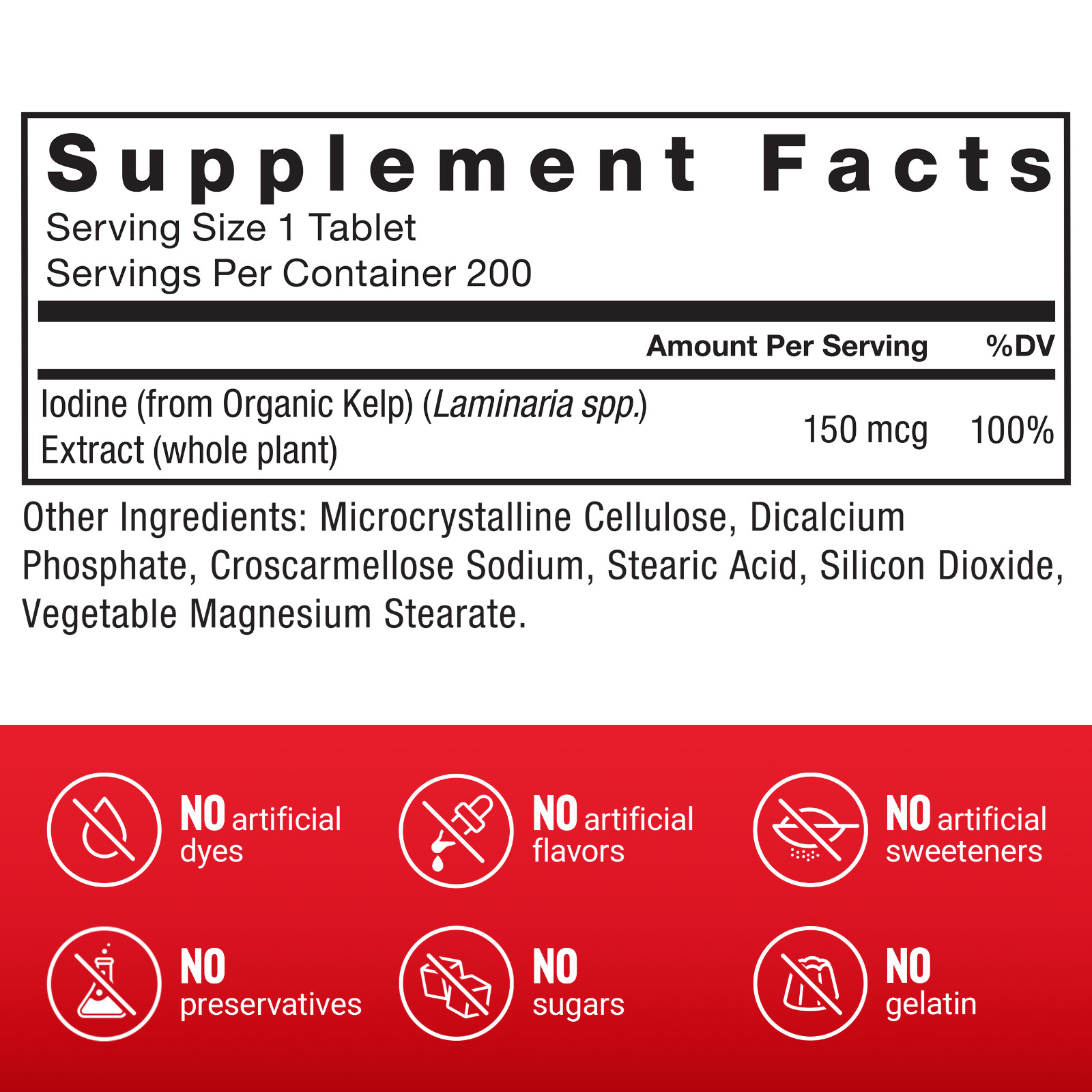 FORCE FACTOR Kelp for Iodine from Organic Kelp to Support Thyroid Health