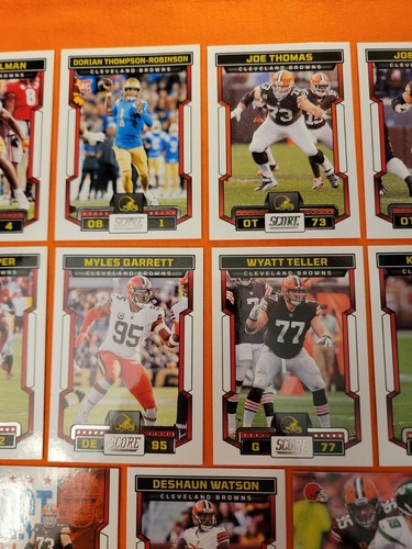 2023 Score Football Team Set Cleveland braun + Einsätze (15 Karten) 🙂 🙂 - Bild 3 von 7